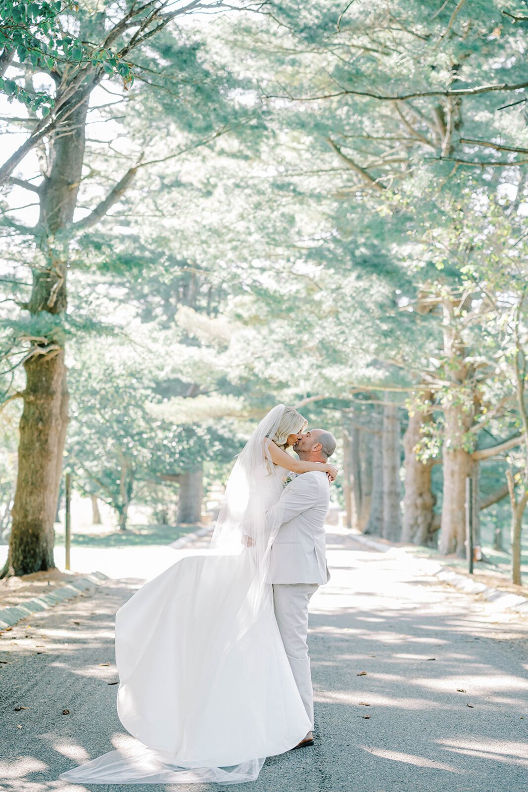 Romantic couples portraits on Ashford Estate grounds in Allentown New Jersey
