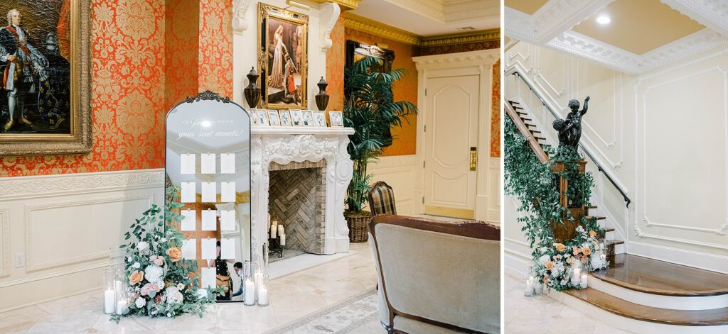 Cocktail Hour Details at a New Jersey wedding