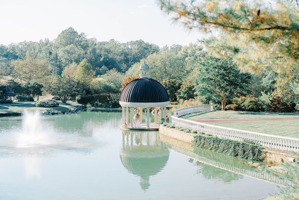 Golden Hour Portraits at the romantic Ashford Estate wedding in nj