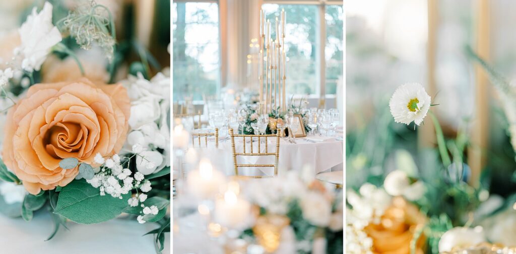 Elegant table settings at The Ashford Estate Allentown NJ wedding