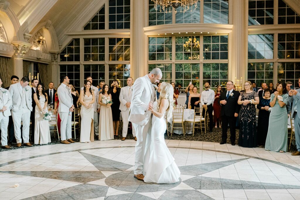 Lauren and Michael first dance to You Are The Reason at Ashford Estate
