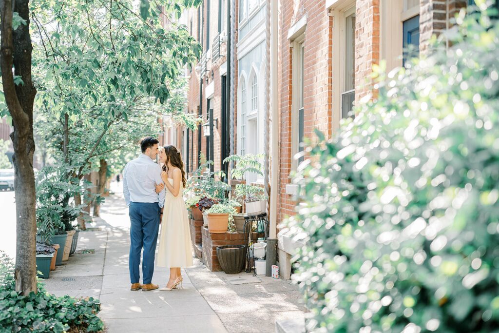 Philadelphia Rittenhouse Square Engagement Photos