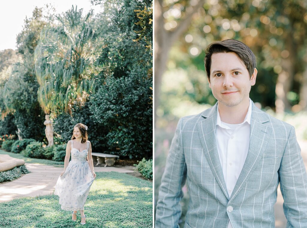 Huntington Gardens engagement photos Los Angeles California