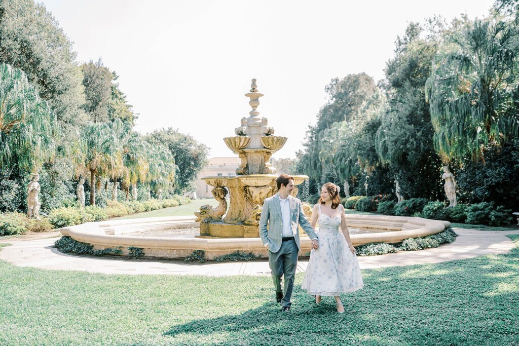 Huntington Gardens engagement photos Los Angeles California