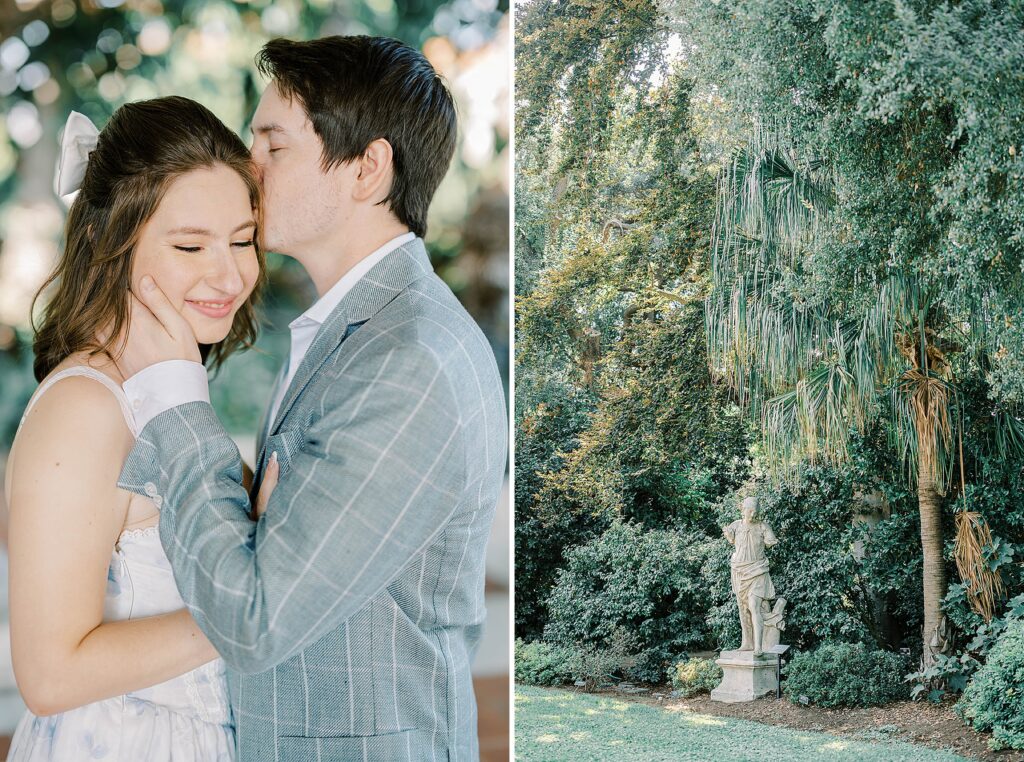 Romantic Los Angeles engagement photos at The Huntington Gardens