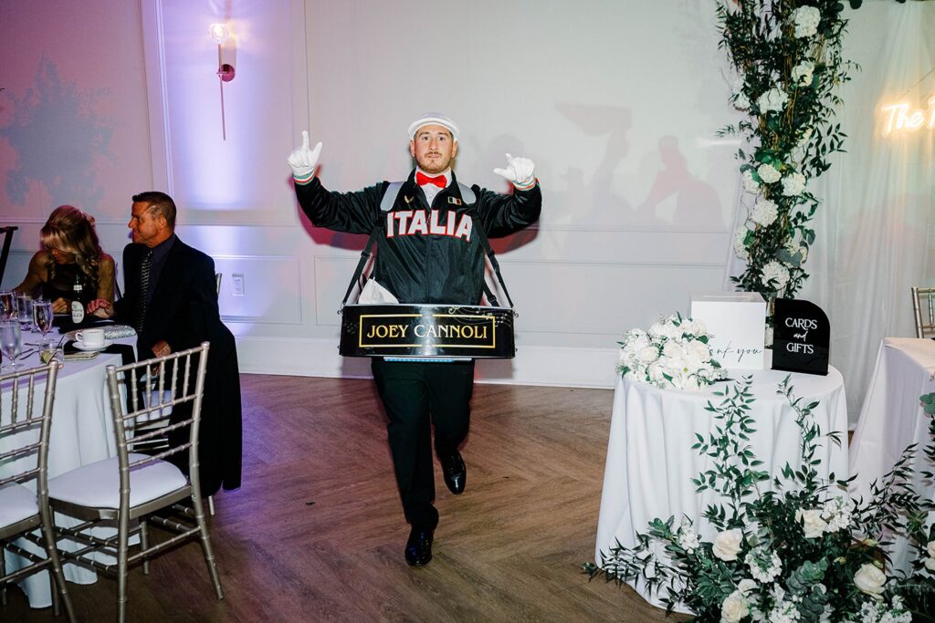 The Cannoli Guy a New Jersey Wedding Reception